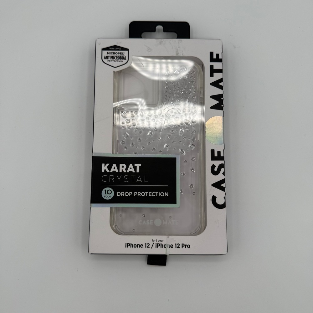 Case-Mate Karat Crystal iPhone 12‎ / iPhone 12 Pro Antimicrobial Case
